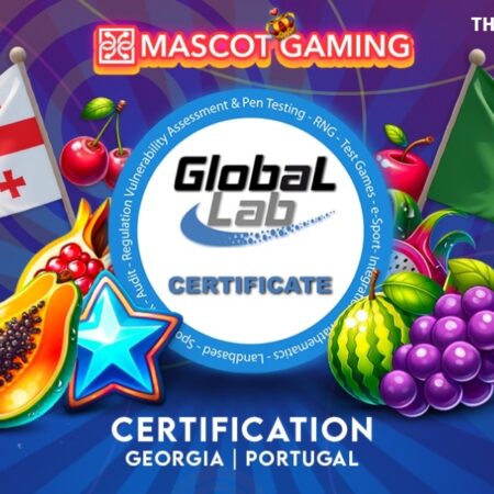 Mascot Gaming Certified in Georgia and Portugal by Global Lab