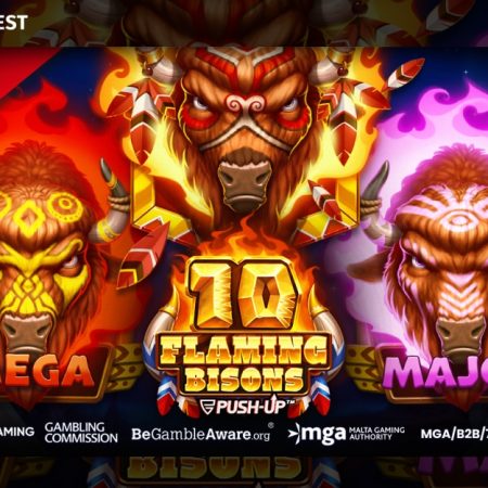 Push Gaming ignites the reels with 10 Flaming Bisons